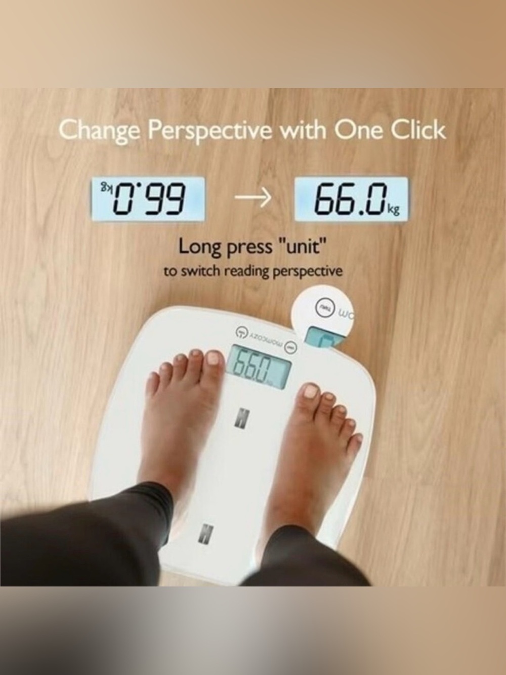 NWT Momcozy 2-in-1 Baby Scale & Length Measuring Tool | Digital | White | NIB - Picture 6 of 10